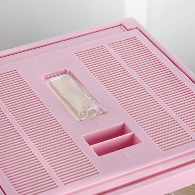 crapelles Reptile Tank Color Pink Spider Terrarium Container Tarantula Box Cage Gecko Habitat Insect Enclosure Frog Carrier Tortoise Snail Container Fish Bowl Hermit Crab House Cricket Breeding Box-PawvioPets