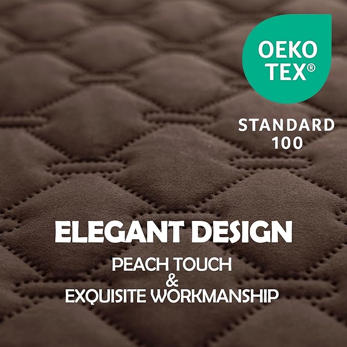 gogobunny 100% Double-Sided Waterproof Dog Bed Cover Pet Blanket Sofa Couch Furniture Protector for Puppy Large Dog Cat, Reversible (82x120 Inch (Pack of 1), Dark Chocolate/Light Chocolate)-PawvioPets