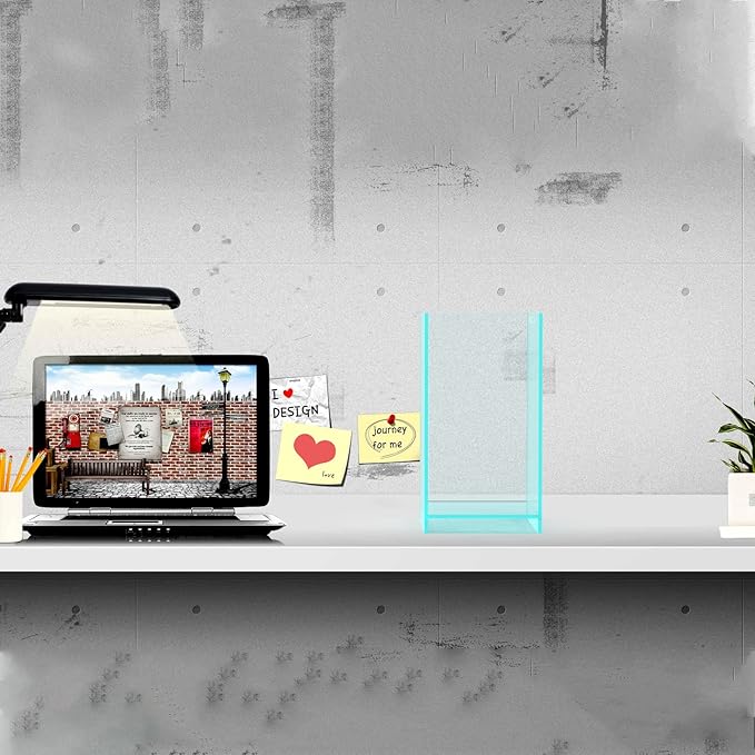 Fzone 2 Gal Nano Rimless Aquarium Low Iron Fish Tank NovaClear Ultra-White Translucent Glass Verso Series Nano Shallow Pond Levitating Floating Air Aquarium(A16-H30)-PawvioPets