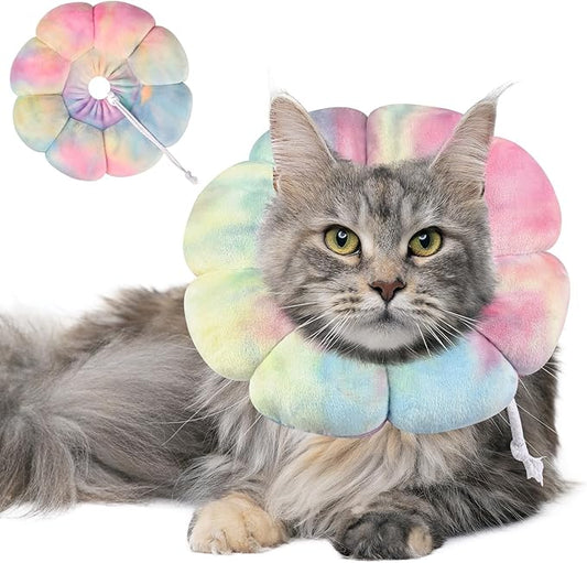Dog Cat Surgical Recovery Cone Dog Protective Collar, Pet Recovery E-Collar Soft Neck Cone to Stop Licking Wound for Cats & Kittens Small Dog After Surgery-PawvioPets