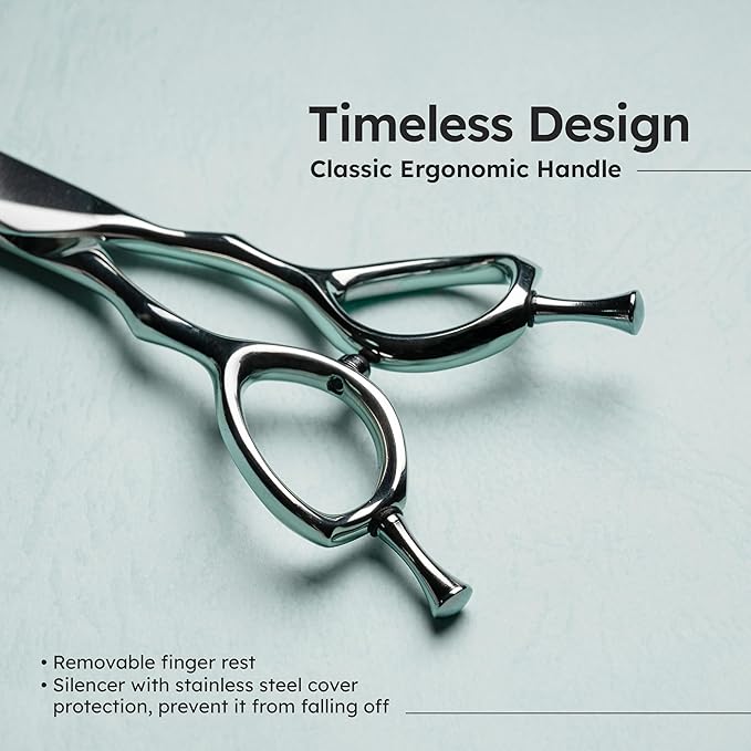 8" Dog Grooming Scissors – Handcrafted, Ergonomic, VG10 Stainless Steel for Sharper, Tougher, Better Edge Retention, Lightweight Shears with 3D Convex Blade for Dogs and Cats-PawvioPets
