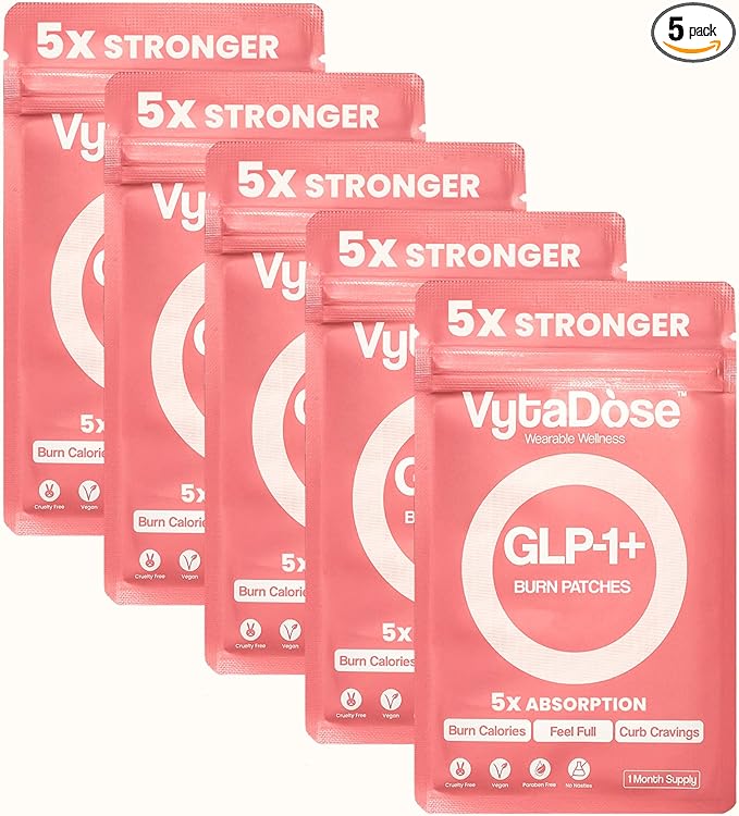 GLP1 Patches | 5X Stronger Formula | 12 Hour Extended Hunger Support | Berberine, Pomegranate, Green Tea, L-Glutamine | New & Improved Kind of GLP-1 Patches | 30 Count-PawvioPets