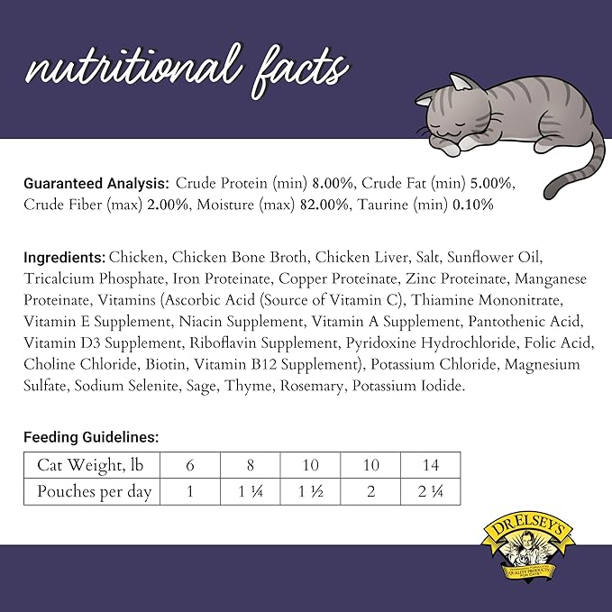 Dr. Elsey's Clean Protein Chicken Home Style Recipe All-Meat Pouch (Pack of 12)-PawvioPets