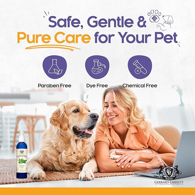 Dog Mouthwash, Dog and Cat Breath Spray with Baking Soda - 8 oz Natural Dog Breath Fresheners with Mint and Aloe Vera Mouth Spray for Tartar Control and Plaque, Dog Teeth Cleaning by Gerrard Larriett-PawvioPets