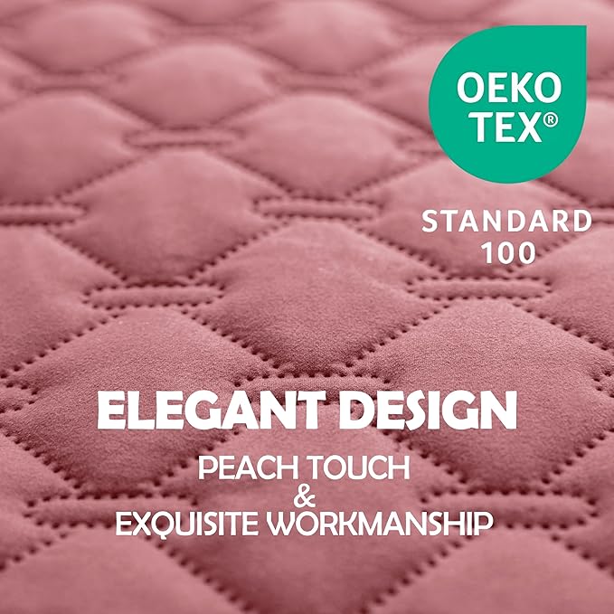 gogobunny 3X Stronger Waterproof Pet Blanket, Scratch Proof Furniture Protector for Dogs Cats, Reversible Cover 30x90 Inch, Dark Pink/Light Pink-PawvioPets