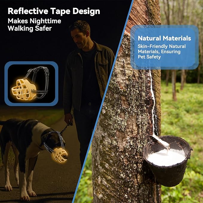 Dog Muzzle for Large Dogs, Breathable Basket Muzzles for Small, Medium and X-Large Aggressive Dog, Allows Panting Drinking, Suitable for Grooming Trimming Training (3, Luminous Orange)-PawvioPets