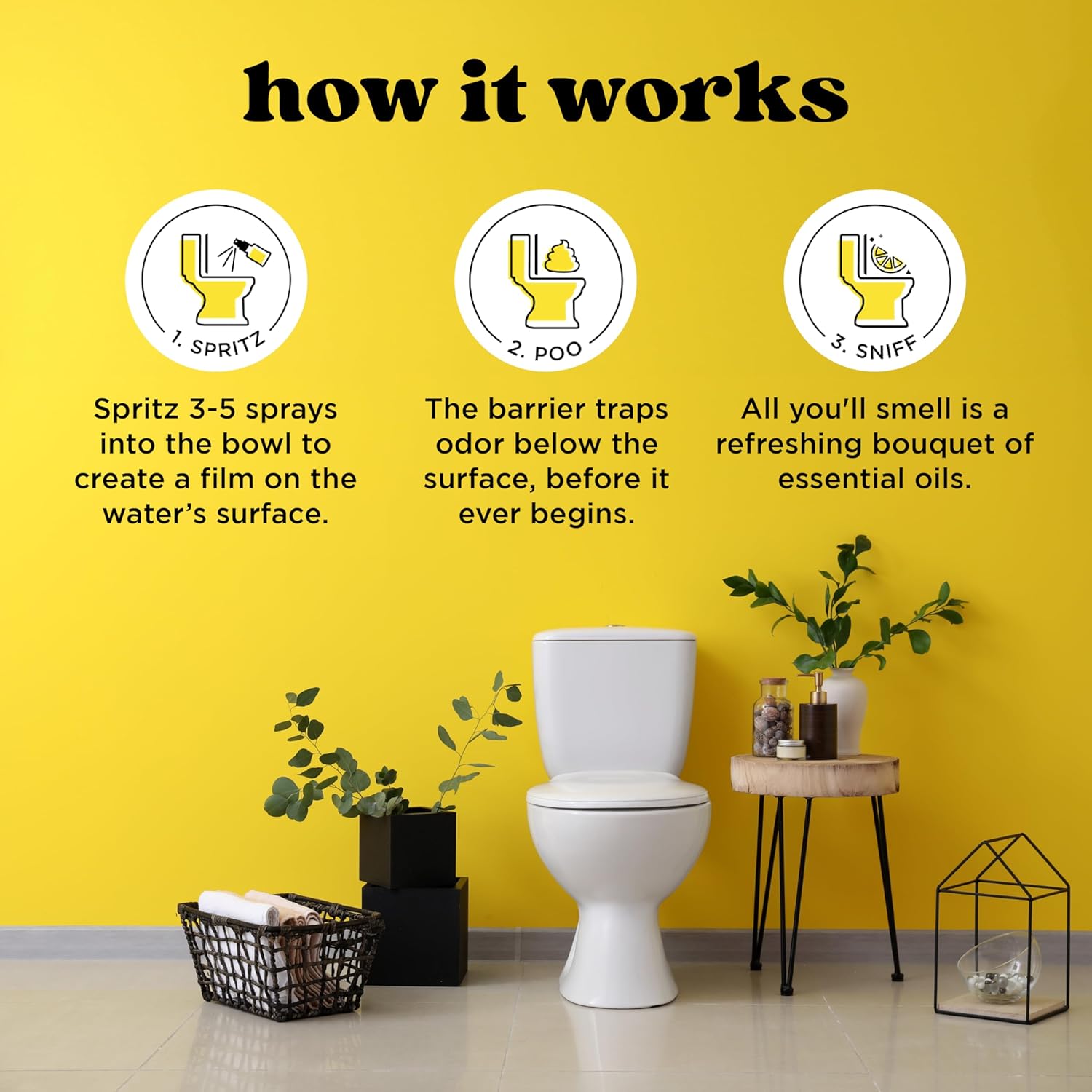 Poo-Pourri Before-You-Go Toilet Spray, Original Citrus, 8 Fl Oz, Up to 400 Uses, Bathroom Odor Deodorizer, Plant-Based with Essential Oils, for Home or Work, Lemon, Bergamot and Lemongrass Scent