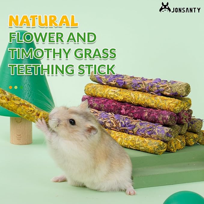 50-60 PCS Natural Rabbit Chew Toys, Treats, Timothy Sticks, Apple Sticks, Sweet Bamboo for Guinea Pig, Hamster, Chinchilla, Rat, Small Animals-PawvioPets