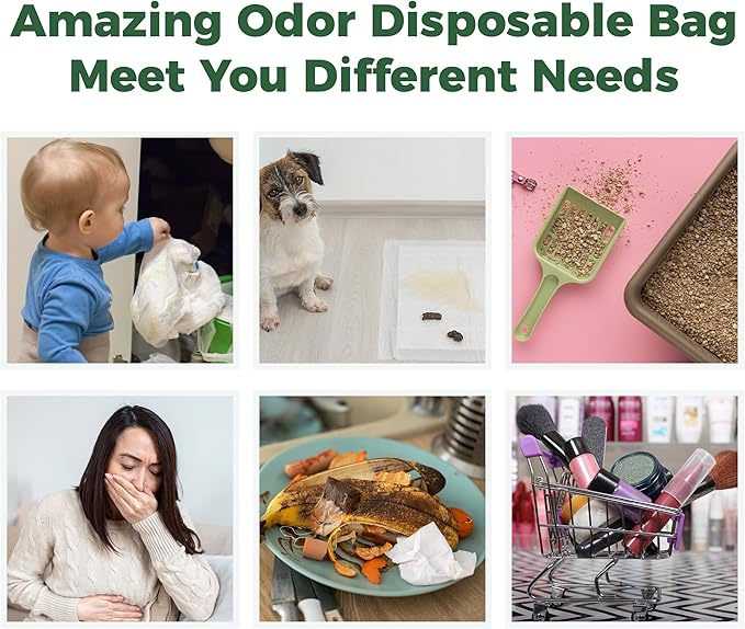 Biodegradable Dog Poop Bags Rolls 360 Count Scented, Leak Proof and Extra Thick Waste Bag Refill (Scented)-PawvioPets