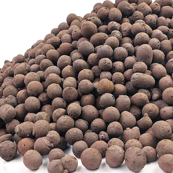 5 lbs Clay Pebbles for Plants, 8-12 mm Leca Clay Balls for Indoor Plants, Orchid Potting Mixes, Hydroponic Growing, Aquaponics, Potted Top Dressing and Drainage-PawvioPets