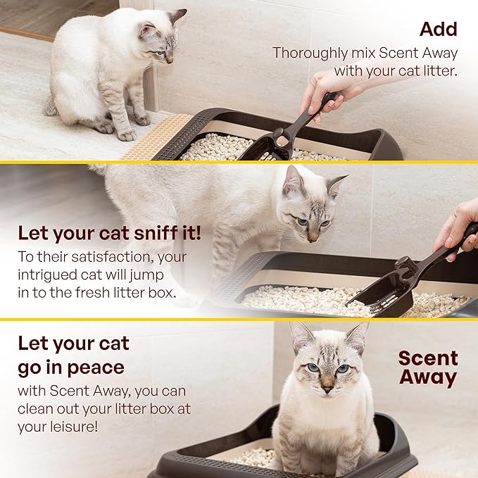 Cat Litter Deodorizer | Litter Box Odor Eliminator | Fragrance-Free with Active Carbon | Eliminates Cat Odors and Smells to Keep Your Home Fresh and Clean (Pack of 3)-PawvioPets