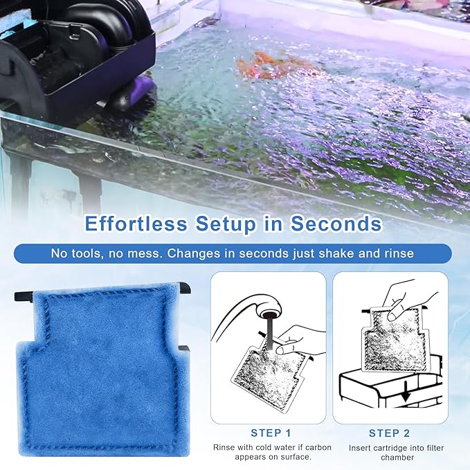 Aquarium Filter Cartridge Replacement Rite-Size A Filter Cartridges Compatible with MarineLand Penguin Power Filters 75 & 100 and for Aqua-Tech(EZ-Change #1) 5-15 Power Filters, 10 Pack-PawvioPets