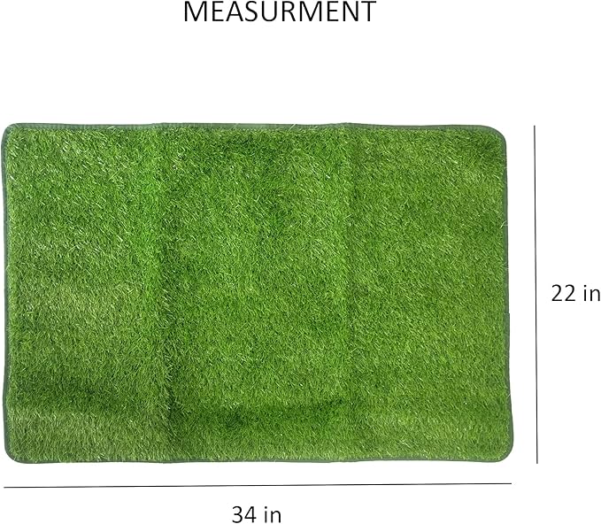 Artificial Grass Turf Pad for Dog Potty Training 22 x34 in (Replacement Grass)-PawvioPets