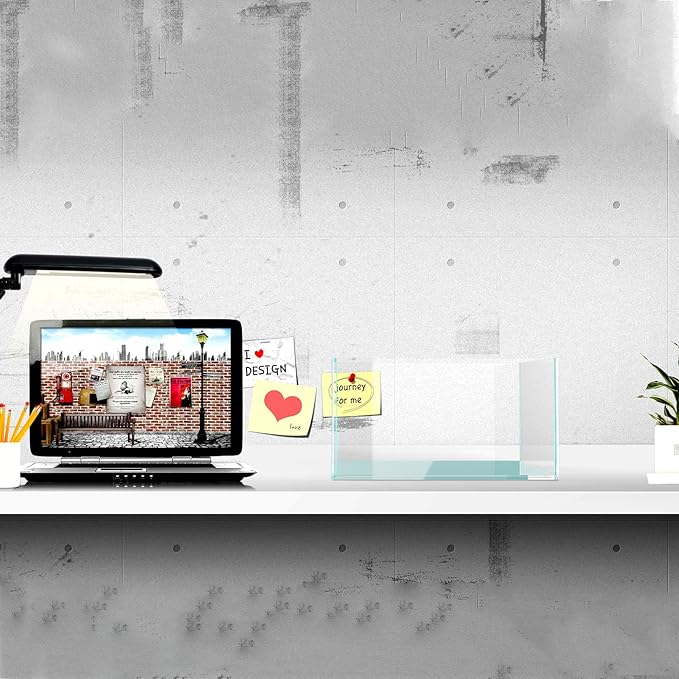 Fzone 3.8gal Shallow Rimless Low Iron Fish Tank Nova Clear Ultra-White 45° Mitered Edges Translucent Glass Anata Series Aquarium w/Black Foam Leveling Mat-PawvioPets