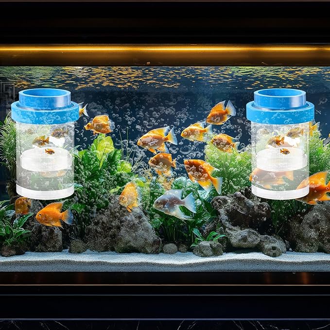 2 Pcs Breeder Box for Fish Tank Aquarium Breeder Separation Net Breeding Box with Suction Cup for Small Fish Shrimp Clownfish Guppy-PawvioPets