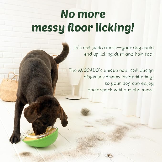 Avocado Non-Spill Treat Dispensing Wobble Toys for Dogs-PawvioPets