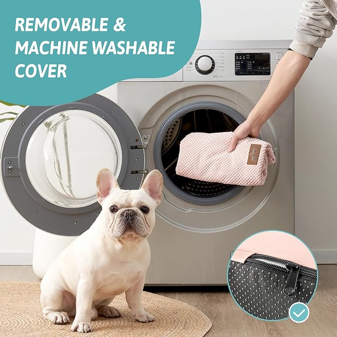 Extra Wide Dog Stairs with Tunnel, Detachable Large Pet Step for Small Medium Dog, Puppy or Cat, Ramp for High Bed, Couch, Sofa or Car, Stable, 19.7x33x22.4 inch, 5 Step, Pink-PawvioPets