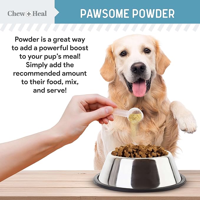 12-in-1 Multivitamin Powder for Dogs - 5.4 oz of Puppy and Senior Dog Vitamins and Supplements - Advanced Formula with Glucosamine, Omega 3,6,9, Vitamins, Probiotics, and More - Made in The USA-PawvioPets