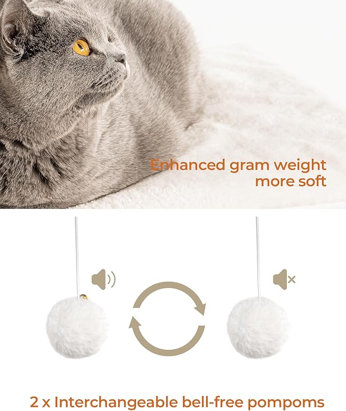 FourFurPets 35.4in 3-Tier Modern Cat Tree Tower Condo, Cat Scratch Posts for Indoor Cats, Big Plate, Two Full Sisal Scratching Posts, Rustic Brown-PawvioPets