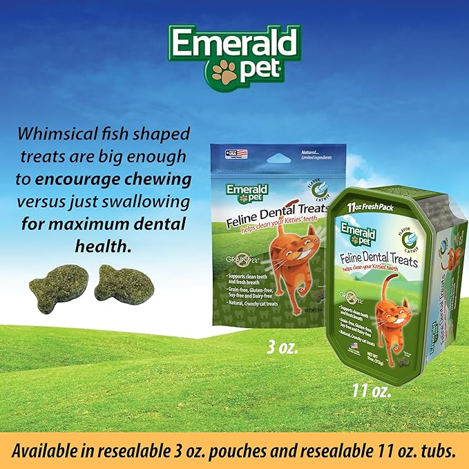 Feline Dental Treats — Tasty and Crunchy Cat Dental Treats Grain Free — Natural Dental Treats to Clean Cat Teeth, Freshen Cat Breath, and Reduce Plaque and Tartar Buildup — Catnip Treats, 3 oz-PawvioPets