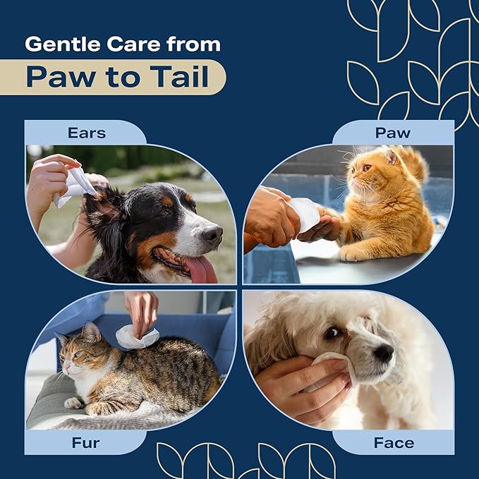 Dog Wipes for Paws and Butt - Plant Based Lavendar Scented (Pack of 400) - Pet Wipes for Dogs and Cats - Deodorizing Non Toxic Dog Wipes, +12 Additional Travel Wipes-PawvioPets