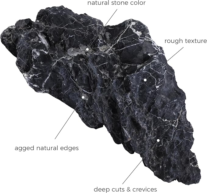 22-24 Inches Natural Seiryu Stone 1 PCS Ultra Large Aquarium Rocks for Aquascaping, Aquarium Landscaping, Terrariums, Fish Tank Decoration, Vivariums, Paludarium, Amphibian Enclosures-PawvioPets