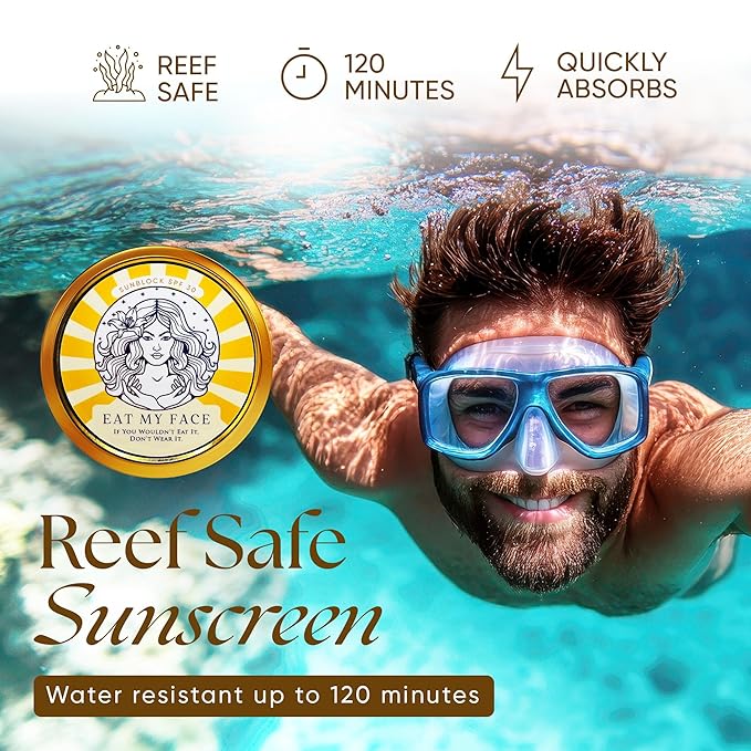 Beef Tallow Sunscreen Organic with Non Nano Zinc Oxide Formula for Daily Protection, 4oz Reef Safe Sunblock, SPF 30 All Natural Chemical Free Sunscreen, Made in USA, Natural Organic Sunblock for Skin-PawvioPets