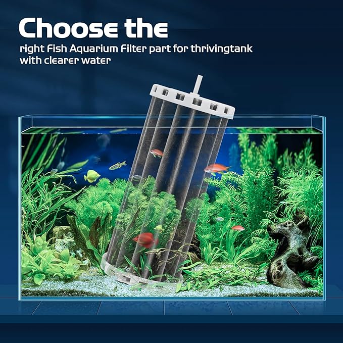 Aquarium Fish Tank Filters Compatible with Penguin 200 350, Hang On Filters Replacement for Penguin BioWheel 200B 350B Assembly Biowheel Part, PRBW2350B, 2 Pack-PawvioPets