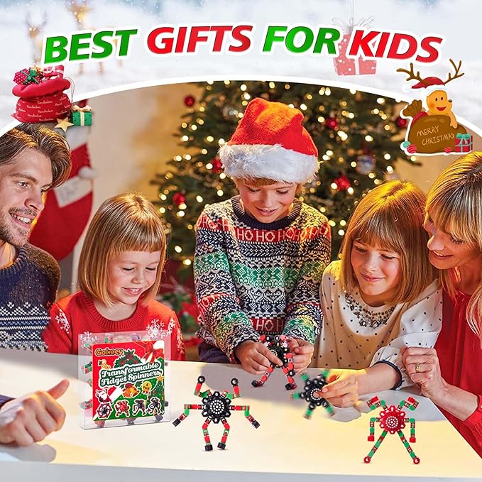 Fidget Spinners for Kids and Adults Christmas Fidget Toys Gifts, Stress Relief Sensory Toys for Boys and Girls Fingertip Gyros for ADHD Autism for Kids Birthday Gifts-PawvioPets