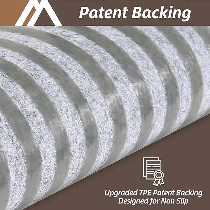 COSY HOMEER Stair Treads for Wooden Steps 9"x28" Washable Indoor Carpet Stair Treads Non Slip Soft Polyester Stair Carpet Tread Reusable Stair Runner Rugs for Kids, Elders,Pets,Medium Grey,10pcs-PawvioPets