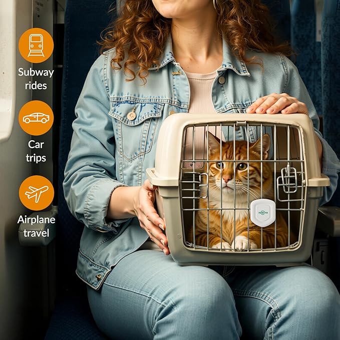 Cat Calming Diffuser – for Travel, Car & Home Use, Pheromone Diffuser for Cats & Kittens to Reduce Anxiety and Stress, No Electricity Needed, Long-Lasting Calming Support (2 Pack)-PawvioPets