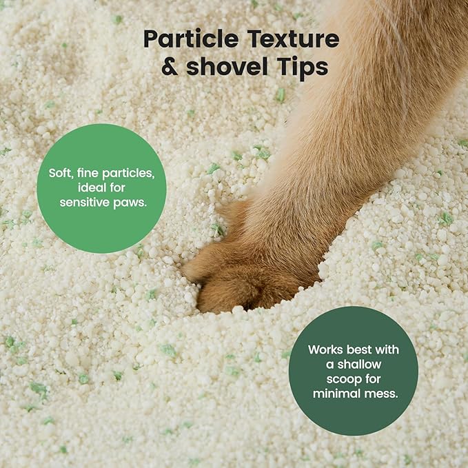 Gardner Pet Cassava Cat Litter, Clumping Cat Litter with Odor Control, Low Dust, Natural Plant-Based Litter, Fast Absorption & Low Tracking Kitty Litter, Unscented with Deodorizing Pellets (9LBS*4)-PawvioPets