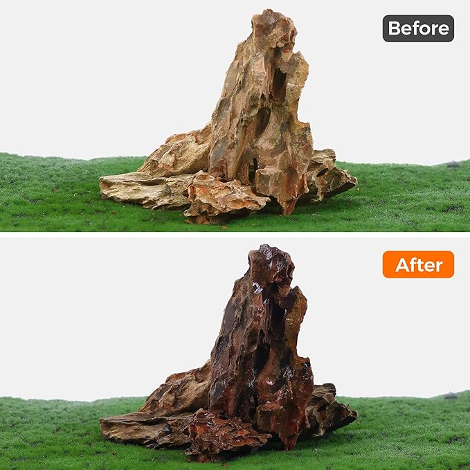 2-8 Inches Natural Dragon Stone 5 PCS Aquarium Rocks for Aquascaping, Aquarium Landscaping, Terrariums, Fish Tank Decoration, Vivariums, Paludarium, Reptile and Amphibian Enclosures-PawvioPets