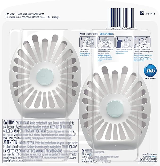 Febreze Small Spaces, Fresh - Twist Cranberry, 2 count-PawvioPets
