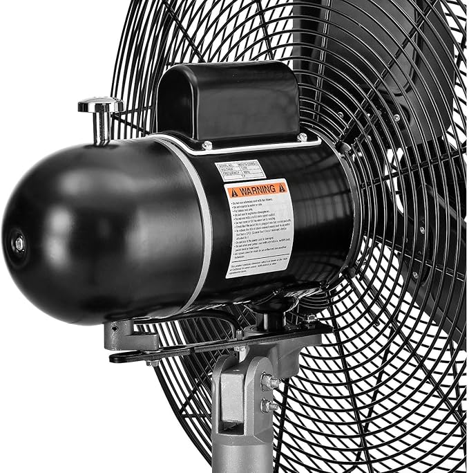 Continental Dynamics CD Premium 24" Oscillating Wall Mount Fan, TEFC Motor, 9,400 CFM, 1/2 HP-PawvioPets