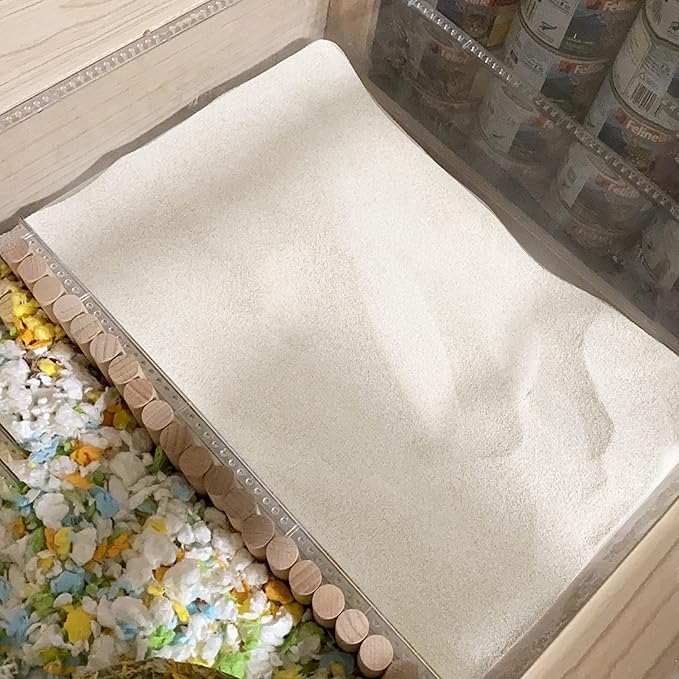 DR.DUDU Hamster Bath Sand, 6.6lb Dust Free Desert Sand or Potty Litter Sand for Hamster Chinchillas Gerbil Syrian Mice Small Animals (White)-PawvioPets