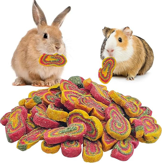 Fhiny Rabbit Chew Toys Mixed Forage Beetroot Carrot and Pumpkin Bunny Treats for Hamsters Guinea Pigs Chinchillas and Other Small Rodents Teeth Grinding (0.29lb/130g)-PawvioPets
