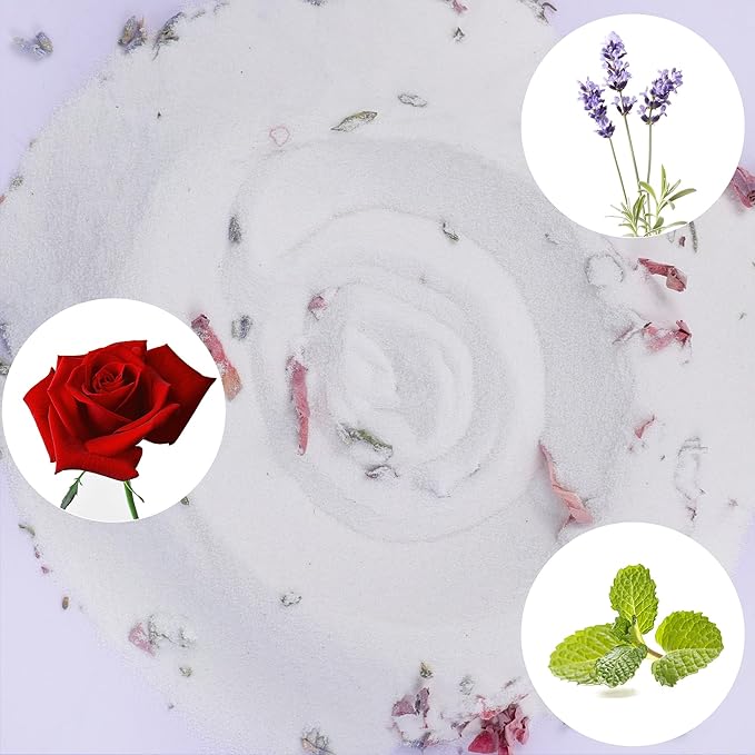 DR.DUDU Hamster Bath Sand, 2.8lb Dust Free Desert Sand or Potty Litter Sand for Hamster Chinchillas Gerbil Syrian Mice Small Animals (White, Flower Smell)-PawvioPets