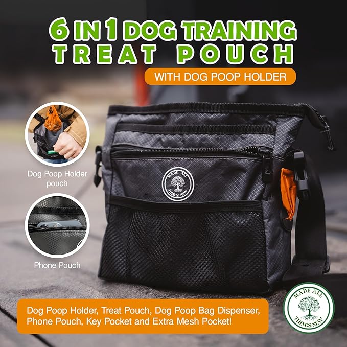 Dog Poop Holder with Dog Poop Bag Dispenser for Responsible Pet Owners - Leave no Trace!-PawvioPets