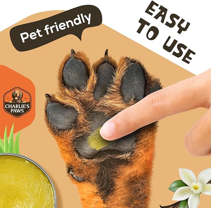 2 Pack Paw Balm 100% Natural Oil Aloe & Vanilla for Dog and Cat Paw Pad Balm Dog Nose Balm Paw Moisturizer Wax for Dog Pet Puppy Protect Dry Cracked Paw Foot Heals Restores Paw Elbows 3.5 Oz-PawvioPets