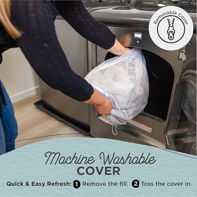 Best Friends by Sheri Shag Lounge Bed Calming Faux Fur Dog Bed, Frost, Large, 36" x 27"-PawvioPets