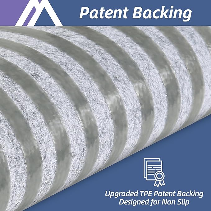 COSY HOMEER Edging Stair Treads Non-Slip Carpet Mat 28inX9in Indoor Stair Runners for Wooden Steps, Edging Stair Rugs for Kids and Dogs, 100% Polyester TPE Backing (7pc, Navy)-PawvioPets