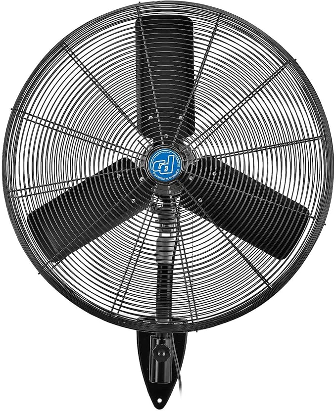 Continental Dynamics CD Premium 30" Oscillating Wall Mount Fan, TEFC Motor, 11,500 CFM, 1/2 HP-PawvioPets