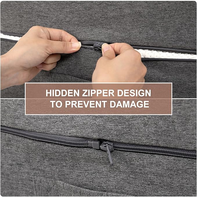 Dog Stairs for High Beds with Tunnel, 4-Step Dog Steps for Small Dogs and Cats, Foldable Pet Stairs for High Bed Climbing, Non-Slip Balanced Pet Step Indoor, Beige-PawvioPets