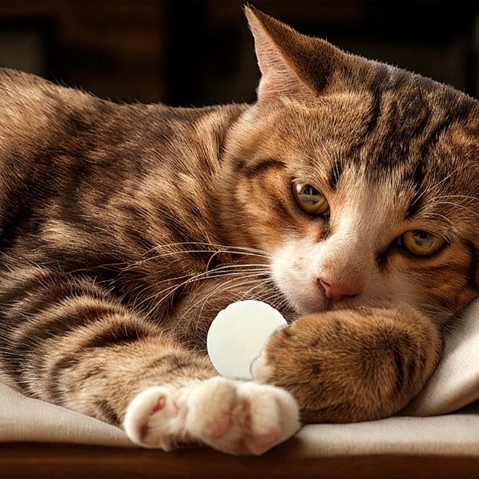 50 Pcs Cat Toy Balls 1.2-inch Colorful Cat Pom Pom Balls Soft Interactive Kitten Ball Cats Exercise Toys Fuzzy Kitten Interactive Playing Quiet Toy for Cats Pet-PawvioPets