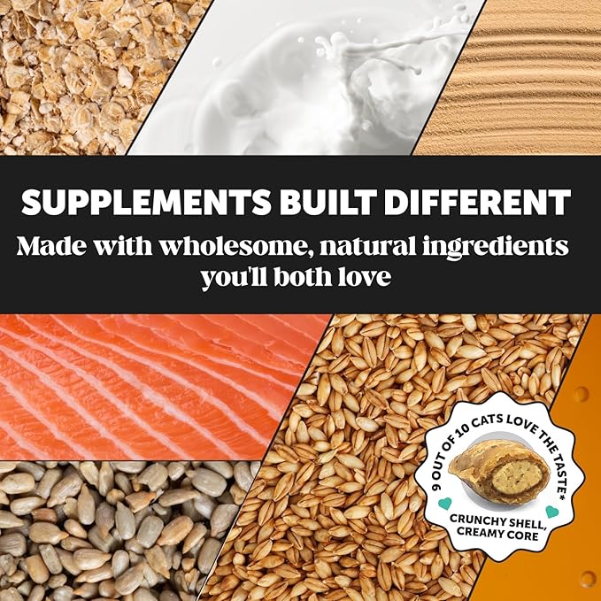 Fresh Dental Bites for Cats - Crunchy & Creamy Cat Dental Treats for Fresh Breath, Plaque + Tartar Control, Cleans Teeth + Gums, Daily Cat Oral Care (30 Day Supply)-PawvioPets