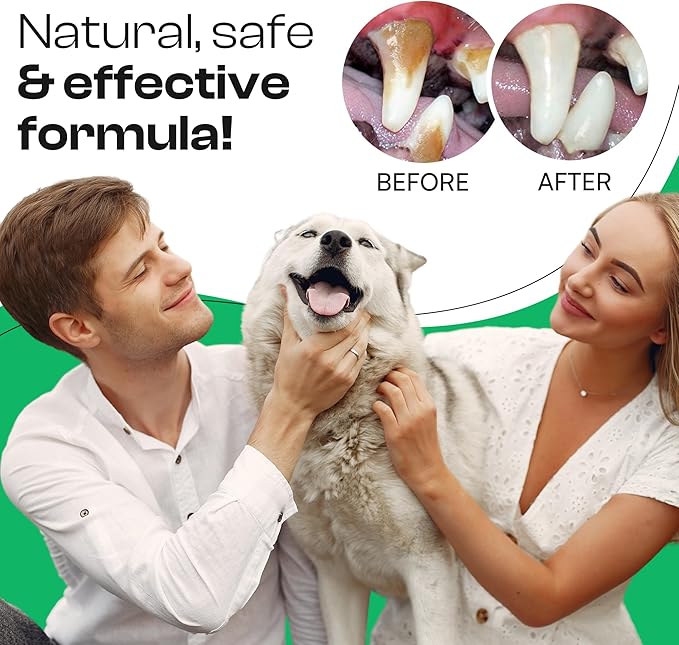 Dog Breath Freshener, Helps Promote Gum Health, Cats & Dogs Plaque and Tartar Remover, Instant Fresh Breath for Dogs & Cats, 6.7 oz-PawvioPets