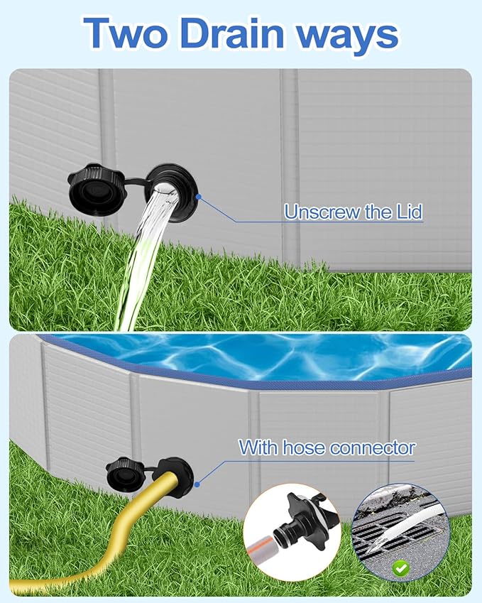 Dog Pool for Large Dogs, Foldable Plastic Pool for Dogs Slip-Resistant (XL - 79'' x 16'')-PawvioPets