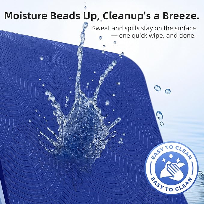 Extra Large Yoga Mat - 72"x35", 72"x48", 78"x57" - Wide TPE Exercise Mat for Home, Stretching, Couples & Family Workouts - 6-12mm Thick, Non-Slip & Waterproof - with Carry Bag and Straps-PawvioPets