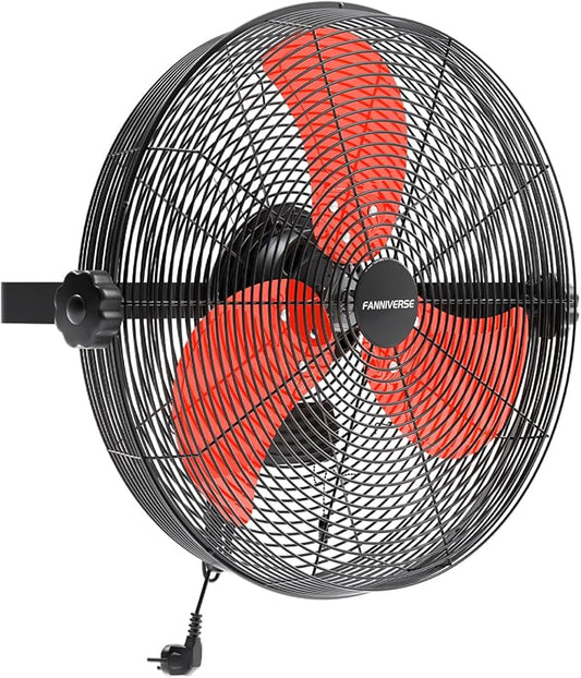 18 Inch Wall Fan Pro Series - 4900 CFM 3 Speed High Velocity Industrial Wall Mount Fans for Commercial, Residential, Warehouse, Covered Patio, Shop, Garage, Barn, Gazebo UL Safety Listed-PawvioPets